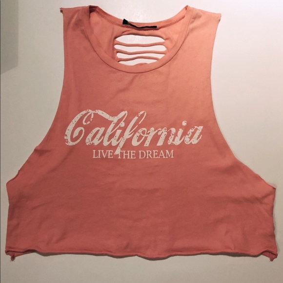 Atmosphere Tops - 2/10 California live the dream crop top